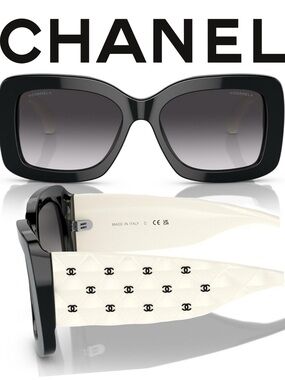 Authentic CHANEL Quilted CC Pilot Sunglasses